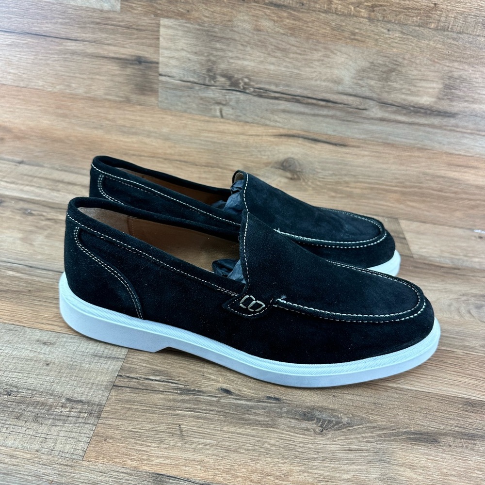 Campanile Collection  311 Tapya  Men's Shoes loafers suede Withe Black